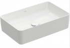 Umývadlo na postavenie na dosku Villeroy&Boch Collaro, 56x36cm, bez prepadu, obdĺžniková, S povrchom CeramicPlus, Weiss Alpin