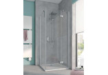 Sprchový kút Kermi Osia 90x100 cm (dverí jednokrídlové 90 cm, s pevným poľom, pravé plus pevná bočná stena 100 cm)