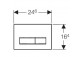 Tlačidlo uruchamiający Geberit Sigma 50, przedni, Pre splachovacie nádržky, biely