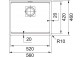 Drez Franke FIJI FIG 610-58 z Fragranitu vstavaná, jednokomorowy, 58.4x52cm, mokka