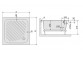 Sprchová vanička Sanplast štvorcová B/CL 80x80x15+STB