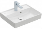 Umývadlo malá Villeroy&Boch Collaro, 50x40cm, brúsený spodok, z prepadom, CeramicPlus, Weiss Alpin