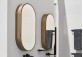 Nástěnné zrcadlo Cielo I Catini 90x50x12 cm brushed bronze