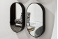 Nástěnné zrcadlo Cielo I Catini 90x50x12 cm čierna matnéný
