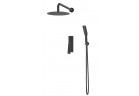 Sprchový set podomietkový Vedo Desso Nero, Horná sprcha 25cm, čierna matnéný