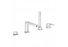 Vaňová batéria 4-otvorová Grohe Plus, na postavení, so sprchovým systemom, chróm