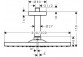 Horná sprcha Hansgrohe Raindance E 300 1jet, 30x30cm, stropné pripojenie, čierna matnéný