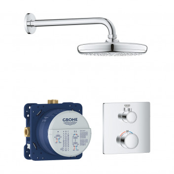 Sprchový set Grohe Tempesta 210, podomietkový, Batéria termostatická, chróm