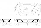 Umývadlo Marmorin Pia 900 92x36 cm