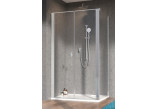 Dverí sprchové Radaway Nes DWD+S 120, číre, 1200x2000mm, profil chróm
