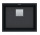 Drez Franke Kanon KNG 110-52 Fragranit+, jednokomorowy, granitowy, 56x46cm farba onyx