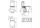 Misa kompaktu WC Ideal Standard Tesi AquaBlade, 36,5x66,5cm, biela
