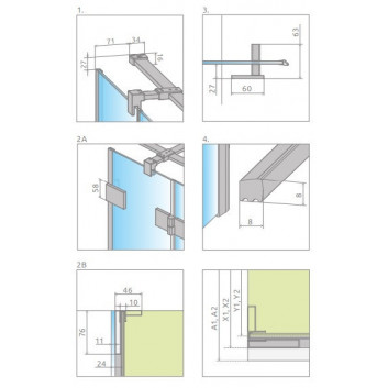 Dverí sprchové do niky Radaway Espera Pro DWJ 160, pravé, 1600x2000mm, ciche domykanie, profil chróm