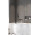 Vaňová zástena Radaway Nes Black PND II, levý, sklo číre, składany, 110x150cm, čierna profil