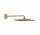 Grohe Rainshower 310 Mono Cube Horná sprcha s ramenom 422 mm, 1 strumień, obmedzovač prúdu, brushed warm sunset