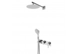 Sprchový set Bruma Breeze, podomietkový, Horná sprcha s ramenom nastenným 350mm, sluchátko 3-funkčná, chróm