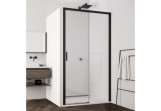 Dverí sprchové do niky SanSwiss Top-Line S Black, posuvné dvere, 160cm, pravé, čierna profil