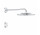 Horná sprcha Grohe Rainshower SmartConnect 310, okrúhla, priemer 310mm, 2 prúdy, rameno nástenné 422mm, pilot do zmiany strumienia, chróm