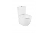 Misa WC Roca Meridian, bez splachovacieho kruhu, 60x37cm, do kompaktu, przyscienna, biela
