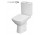 Kompakt WC Cersanit Carina CleanOn, 64,5x35,5cm, misa bezkołnierzowa, sedátko duroplastowa s pozvoľným sklápaním, odtok vodorovný, biely