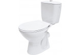 Kompakt WC Cersanit Parva, 59,5x36cm, sedátko duroplastowa, odtok vertikálny, doprowadzenie vody od boku, biely