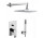 Sprchový set Paffoni Tango, podomietkový, Horná sprcha 20x20cm, rameno nástenné 400mm, chróm