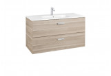 Súprava kúpeľnový Roca Unik Victoria Basic, 100x46cm, 2 szuflady, breza