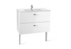 Súprava kúpeľnový 100 Roca Victoria Basic (umývadlo 100x45cm + skrinka pod umywalkę 98,5x56,5x45 cm s 2 zásuvkami) - biely