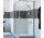 Štvorcový sprchovací kút Huppe Classics 2, 900x900mm, rohový vstup, dverí posuvné, strieborná profil