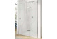 Pevná bočná stena pre krídlové dvere Huppe Aura Pure, 1200mm, montáž na sprchovacej vaničke, Anti-Plaque, strieborná profil