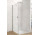 Pevná bočná stena pre krídlové dvere Huppe Aura Pure, 800mm, montáž na równi z posadzką, strieborná profil