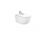 Bidet závesné Roca Meridian, 56x36cm, skryté mocowania, biely