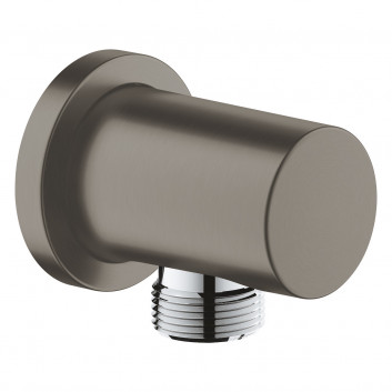 Pripojovacie koleno Grohe Rainshower, nástenné, DN 15, hard graphite