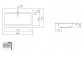 Zápustné umývadlo Alape R-Series, obdĺžniková, 585x405mm, z prepadom, otvor na batériu, łatwa w pielęgnacji, EB.R585H, biela