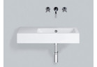 Umývadlo závesné Alape PR-Series, obdĺžniková, 800x405mm, z prepadom, blat z ľavej, WT.PR800.R, biela