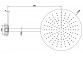 Horná sprcha Gesssi Inciso, okrúhla, 218mm, stropné pripojenie, chróm