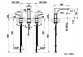 Umyvadlová batéria Gessi Rilievo, na postavení, 3-otvorová, zátka automatický, chróm