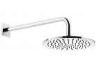 Horná sprcha Gessi Rilievo, okrúhla, 250mm, rameno nástenné 389mm, chróm