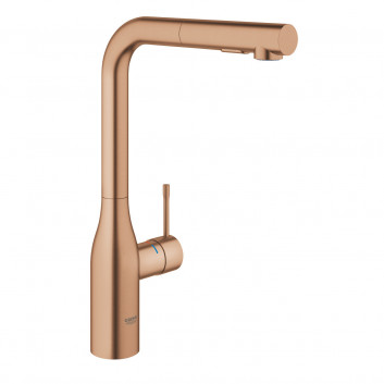 Drezová batéria GROHE Essence 1/2" na postavení, wys. 348 mm, supersteel, páková