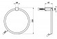 Držák ručníku Gessi Rilievo, s policou, nástenný, 60cm, chróm