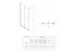 Dverí sprchové do niky Roca Capital, 100x195cm, skladacie, povlak MaxiClean, profil chróm