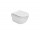 Misa závesné WC Roca Meridian Rimless Compacto, 48x36cm, bez kołnierza, s sedadlom slim wolnoopadającą, biela
