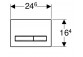 Tlačidlo uruchamiający Geberit Sigma 50, do spłukiwania dwudzielnego, čierna