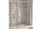 Sprchový kút Walk-In Novellini Kaudra H+H Frame, 120x70cm, pravé, s vešiačikom na ručník, profil čierna matnéný