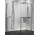 Sprchový kút Walk-In Novellini Kaudra H+H Frame, 150x80cm, pravé, s vešiačikom na ručník, saténové profily