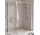 Sprchový kút Walk-In Novellini Kaudra H+H Frame, 140x100cm, pravé, s vešiačikom na ručník, biele profily matnéný
