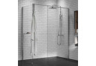 Sprchový kút Walk-In Novellini Kaudra H+H Frame, 170x70cm, pravé, s policou, saténové profily