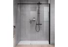 Pevná bočná stena Walk-In do niky Novellini Kaudra HN Frame, 160x200cm, pravé, profil čierna matnéný