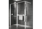Pevná bočná stena Walk-In Novellini Kaudra HWZ2 Frame, 220x200cm, ľavé, s vešiačikom na ručník i policou, biele profily matnéný