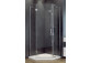 Sprchový kút kwadrotowa Besco Modern 185, 90x90cm, sklo číre, profil chróm